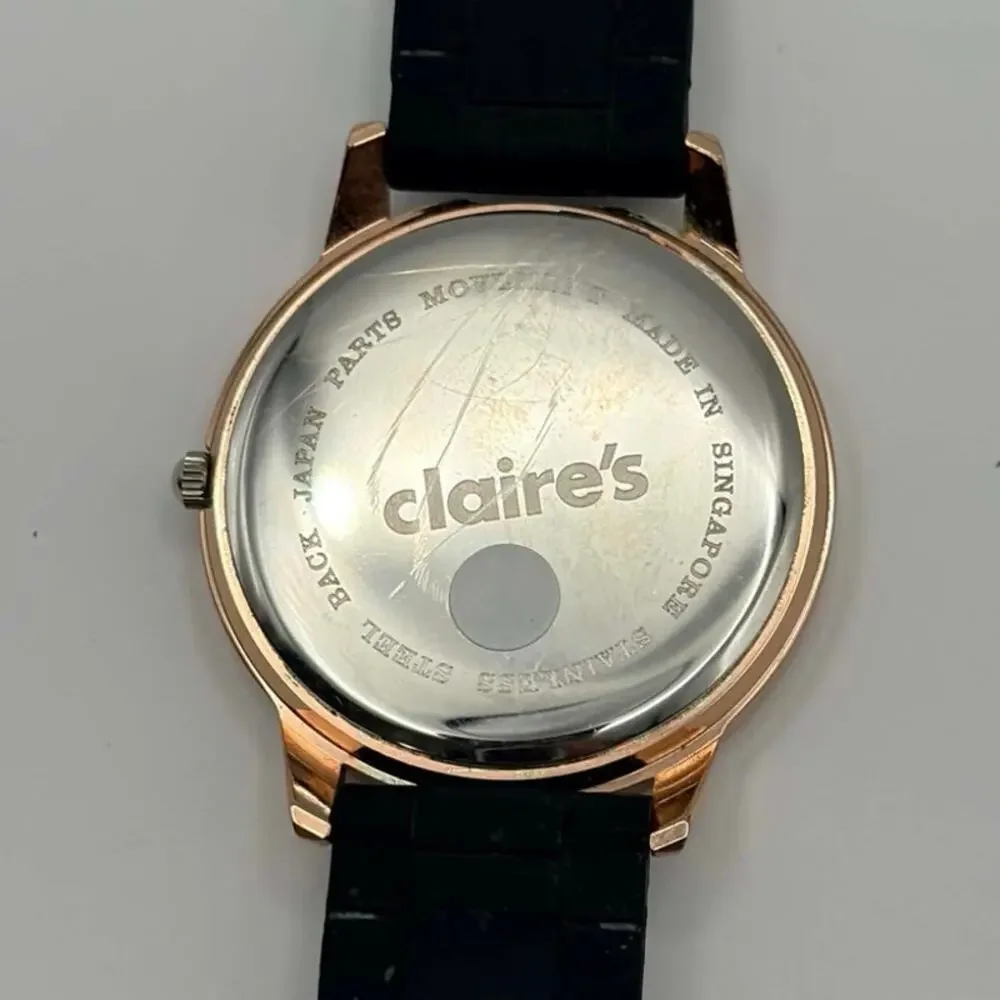 Rose Gold & Black Watch